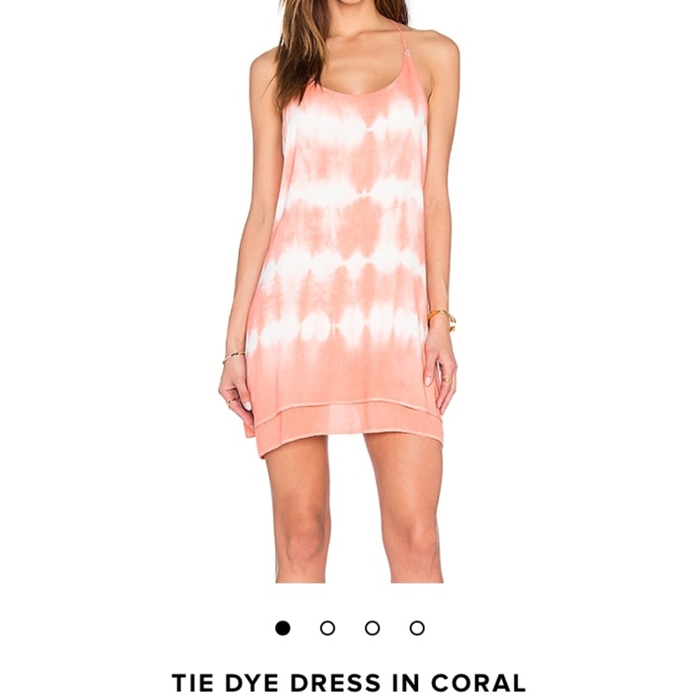 Tie Die Coral Dress